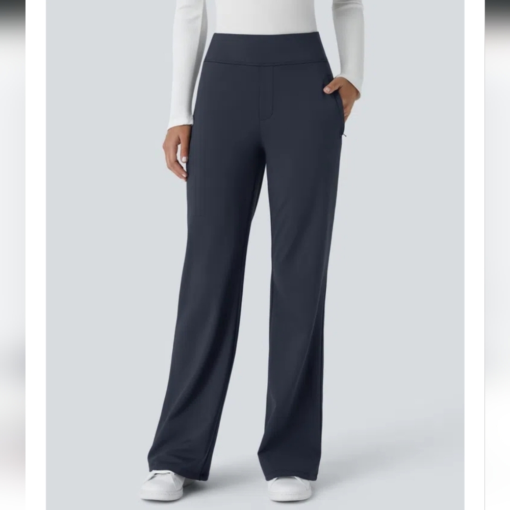 HALARA Women's Navy Boot Cut Flare Pants - Picture 6 of 8